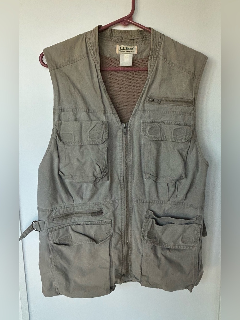 Vintage L.L. Bean Tropic Weights Cargo Utility Vest M